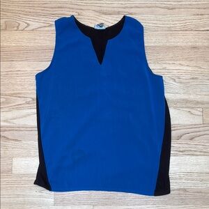 DKNY Colorblock Tank Blue and Black
